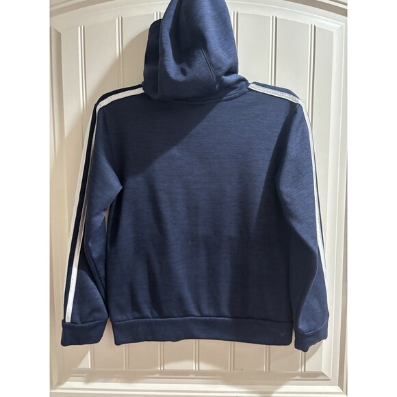 Boys Adidas Hoodie -Size M 10-12- Red White & Blue Striped Sleeves Hoodie - Picture 6 of 7